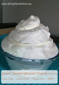 salted caramel whipped topping