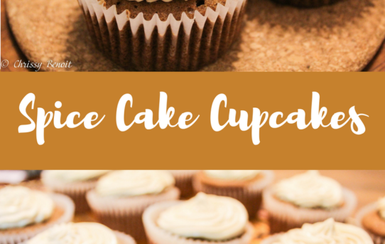 Spice Cake Cupcakes with Maple Brown Sugar Cream Cheese Icing (THM S)